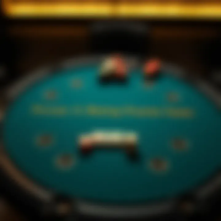 Overview of Texas Hold'em Poker Table