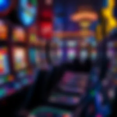 High-tech gaming machines inside a UK casino