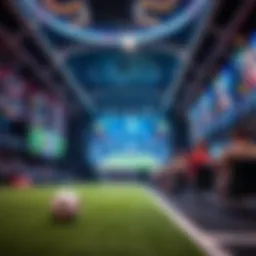 Dynamic virtual sports arena showcasing various events