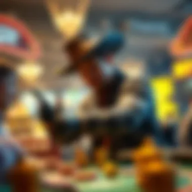 Illustration of betting strategies applied in Wild West Gold.